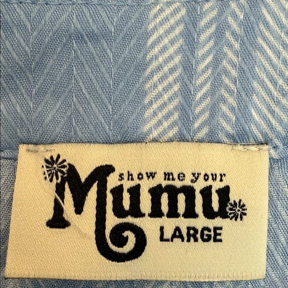 Show me your MuMu Blue Plaid Ruffled Blouse - Picture 2 of 4